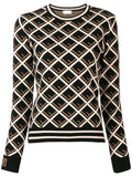 FF Logo Knit Sweater and Skirt Set
