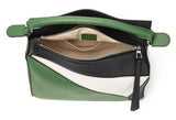 Puzzle Bag Forest Green/White/Black