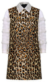 Animal Print Brocade Dress