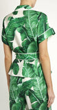Banana Leaf Print Pajama Top & Pant Set - DESIGNER INSPIRED FASHIONS