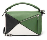 Puzzle Bag Forest Green/White/Black