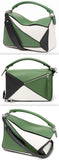 Puzzle Bag Forest Green/White/Black