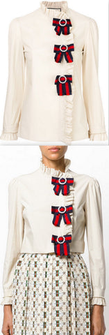 Ruffle Shirt with Web