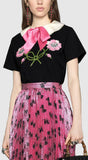 Embroidered Cotton T-Shirt - DESIGNER INSPIRED FASHIONS
