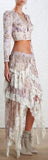 'Stranded Lace in Bodice' Top & 'Stranded Opus Tiered' Skirt - DESIGNER INSPIRED FASHIONS