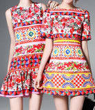 'Mambo' Print Mini Dress - DESIGNER INSPIRED FASHIONS