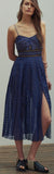 Blue Lattice Dress - DESIGNER INSPIRED FASHIONS
