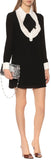 Crepe Tie-Neck Dress