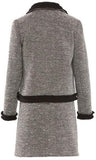 Embroidered Tweed Jacket & Dress Set - DESIGNER INSPIRED FASHIONS