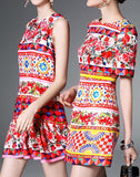 'Mambo' Print Mini Dress - DESIGNER INSPIRED FASHIONS