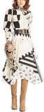 Geometric Print Dress
