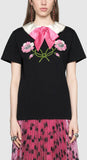 Embroidered Cotton T-Shirt - DESIGNER INSPIRED FASHIONS