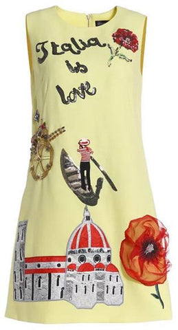 'Italia is Love' Shift dress - DESIGNER INSPIRED FASHIONS