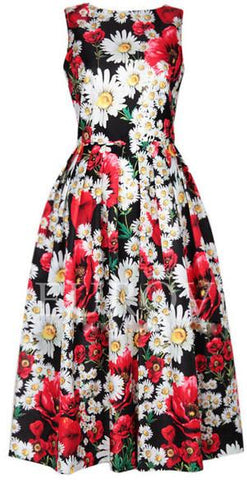 Floral Print Midi Dress