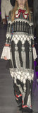 Embellished-Collar Tassel & Snake Print Maxi Dress - DESIGNER INSPIRED FASHIONS