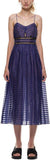 Blue Lattice Dress - DESIGNER INSPIRED FASHIONS