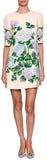 Hydrangea-Print Elbow-Sleeve Dress - DESIGNER INSPIRED FASHIONS