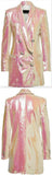 Double-Breasted Sequin Blazer