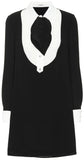 Crepe Tie-Neck Dress