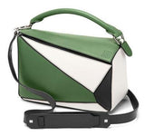 Puzzle Bag Forest Green/White/Black