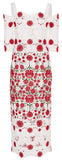 Floral-Lace Open-Shoulder Cocktail Dress