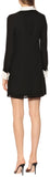 Crepe Tie-Neck Dress