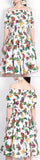 Off-the-Shoulder Fruit Printed Dress - DESIGNER INSPIRED FASHIONS