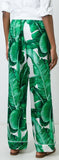 Banana Leaf Print Pajama Top & Pant Set - DESIGNER INSPIRED FASHIONS