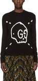 Black GG Ghost Knit Sweater - DESIGNER INSPIRED FASHIONS