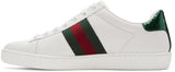Ace Pierced Heart Leather Sneakers
