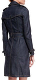 Belted Denim Trench Coat - DESIGNER INSPIRED FASHIONS