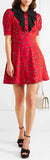Printed Crepe de Chine Mini Dress