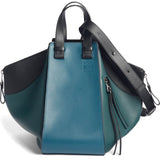 Small Hammock Tricolor Pebbled Leather Hobo