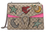 Dionysus Embroidered Shoulder Bag Multi/Pink - DESIGNER INSPIRED FASHIONS