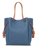 Flamenco Knot Tote Bag Varsity Blue/Tan