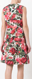 Rose-Brocade Mini Dress - DESIGNER INSPIRED FASHIONS