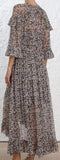 'Prima' Cherry Cape Dress