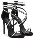 'Harley' Embellished Sandals - Black or Nude
