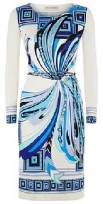 Farfalla Print Silk Dress - DESIGNER INSPIRED FASHIONS