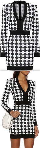 Jacquard Knit Dress
