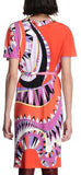 Kaleidoscope-Print Belted Dress - DESIGNER INSPIRED FASHIONS