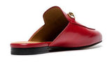 Princetown Leather Slippers - Pink, Red, White
