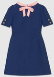 Color Contrast Bow-Tie Dress - DESIGNER INSPIRED FASHIONS