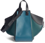 Small Hammock Tricolor Pebbled Leather Hobo