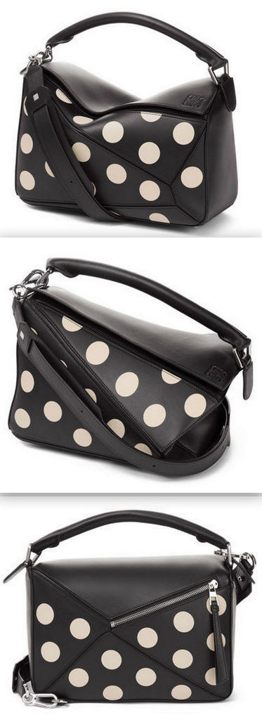 Puzzle Dots Bag Black/Greige
