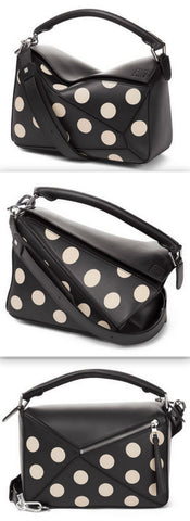 Puzzle Dots Bag Black/Greige