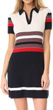 Krista Striped Polo Dress - DESIGNER INSPIRED FASHIONS