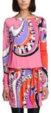 Multicolored Psychedelic Print Dress - DESIGNER INSPIRED FASHIONS