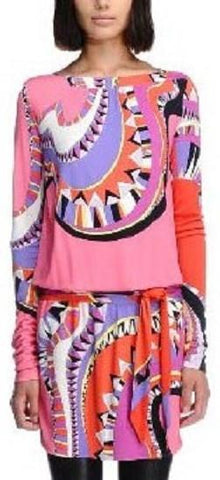 Multicolored Psychedelic Print Dress - DESIGNER INSPIRED FASHIONS