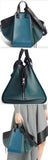 Small Hammock Tricolor Pebbled Leather Hobo